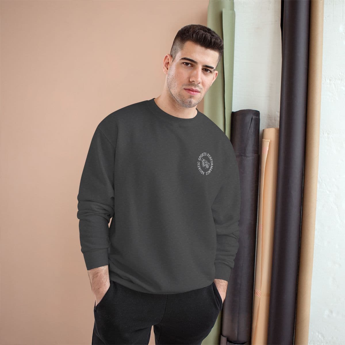 ASP Dragon Crewneck — Heather Grey