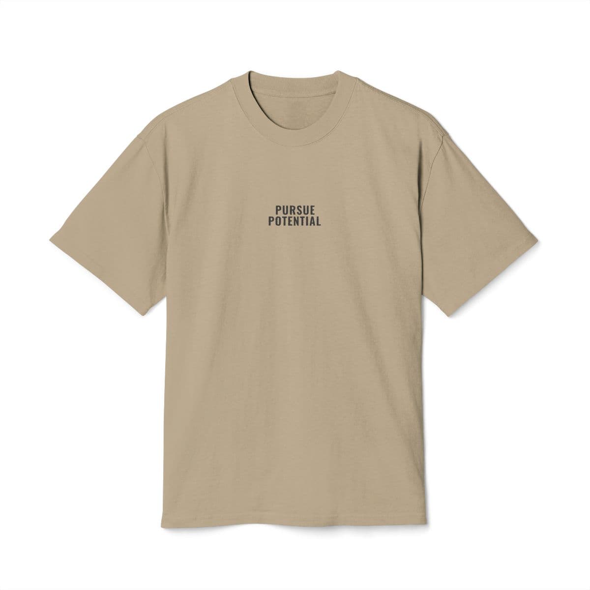Pursue Potential — Oversized Tee (Sand)
