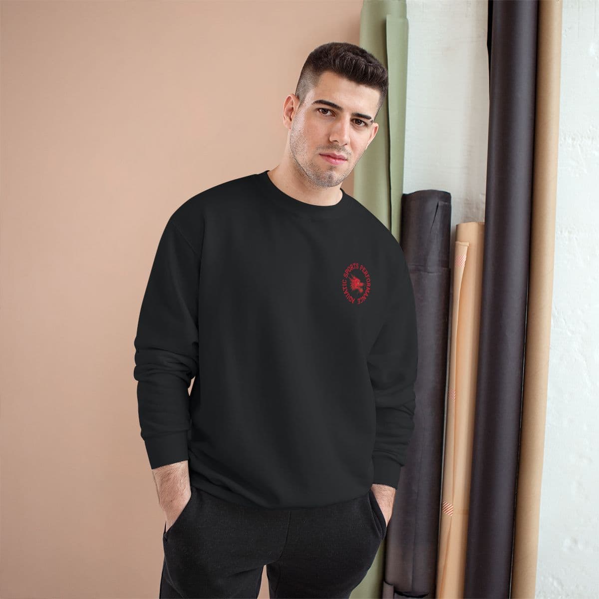 ASP Dragon Crewneck — Washed Black
